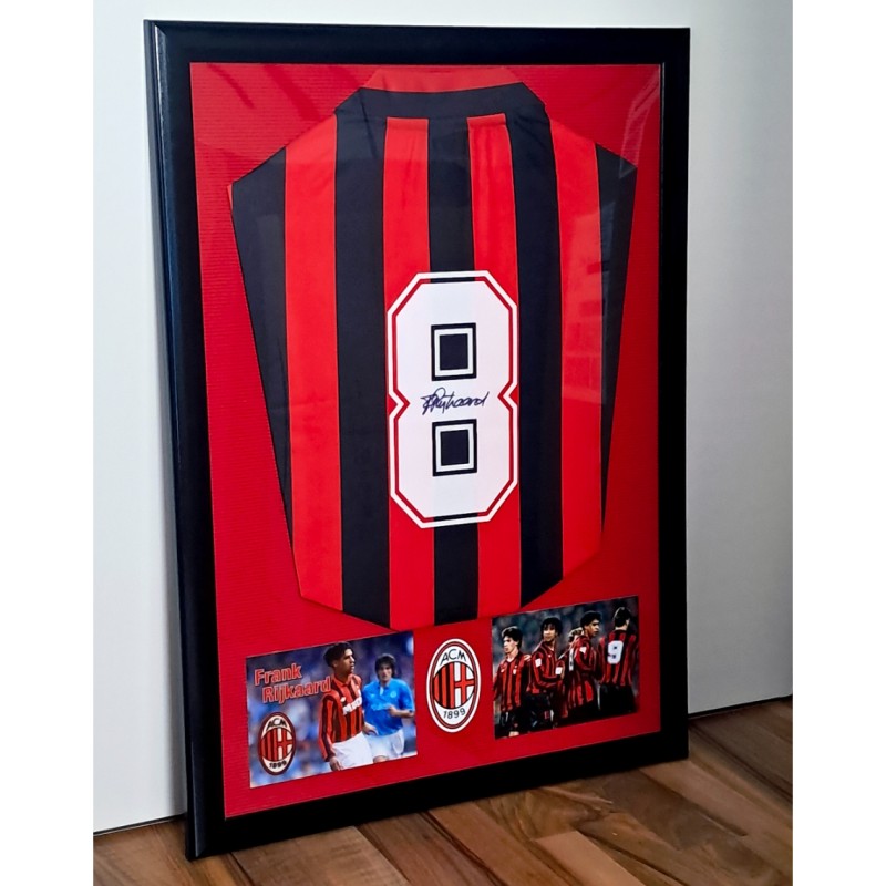 Frank Rijkaard's AC Milan 1988/89 Signed and Framed Shirt