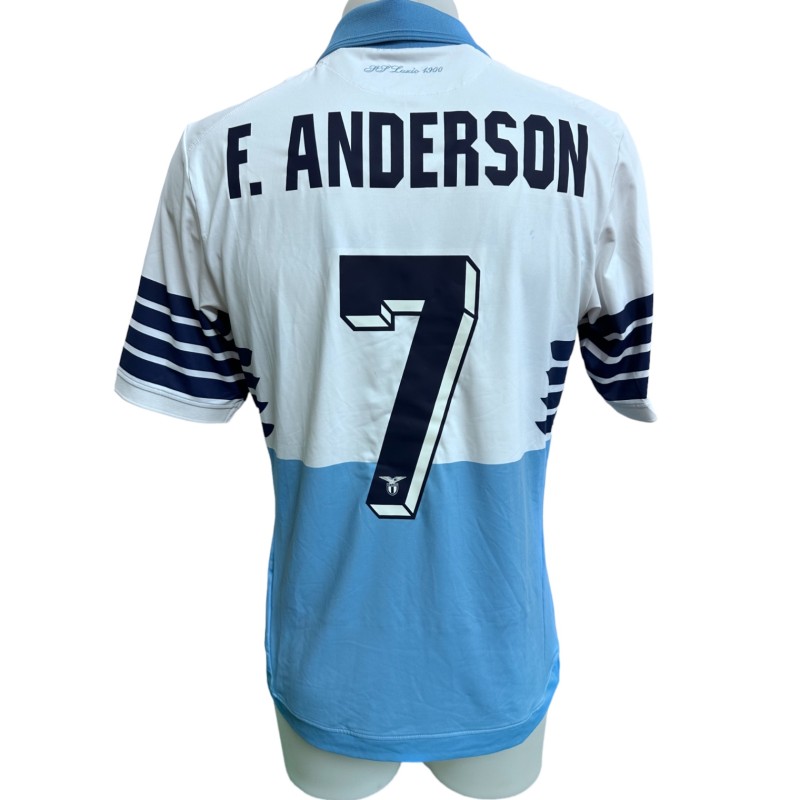 Felipe Anderson 's Lazio Match Shirt, 2018/19