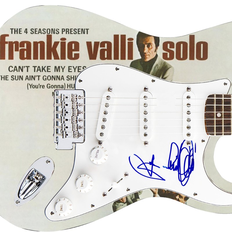 Battipenna chitarra Fender personalizzata - Autografato da Frankie Valli