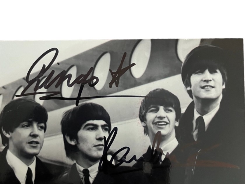 Paul McCartney and Ringo Starr of The Beatles Signed Photograph