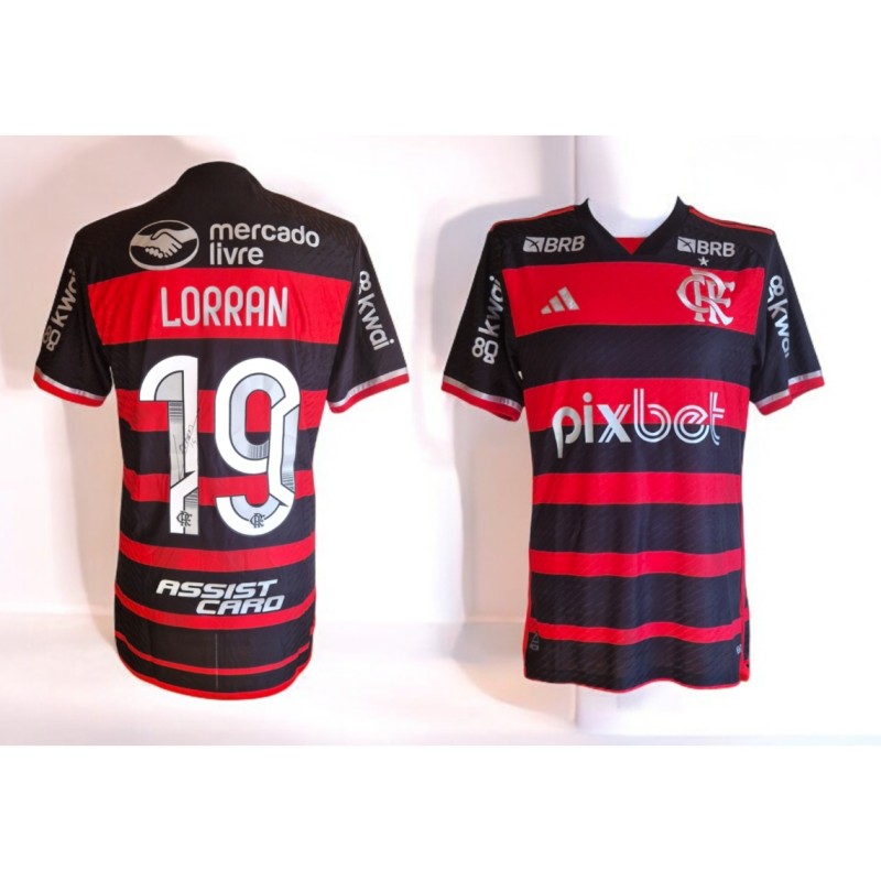 Lorran's Flamengo Copa do Brasil Signed Prepared Shirt