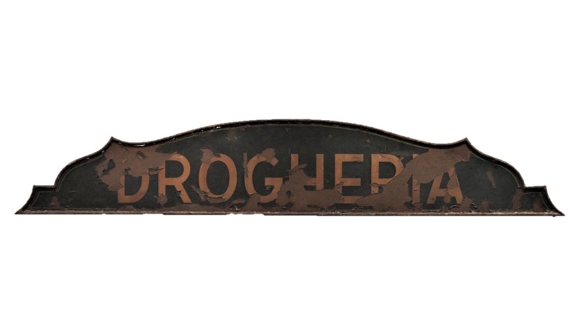 "Drogheria" Store Sign - Early 1900s