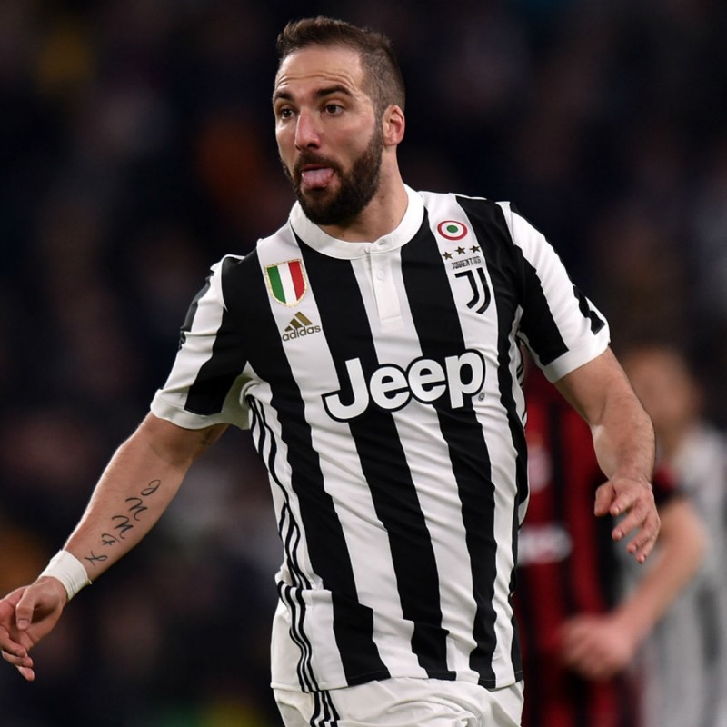 Higuain’s Match-Issued/Signed Juventus Shirt – 2018 TIM Cup Final