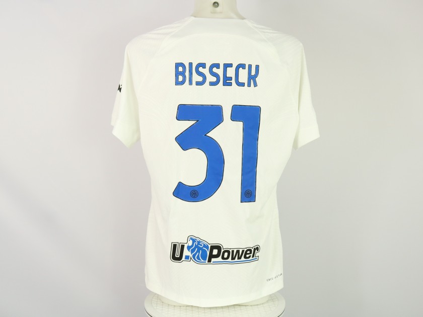 R: Bisseck's Inter Milan Match-Issued Shirt, Serie A 2023/24