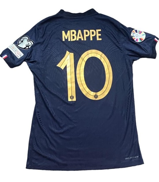 Mbappe's Match-Issued Shirt, France vs Ireland 2023