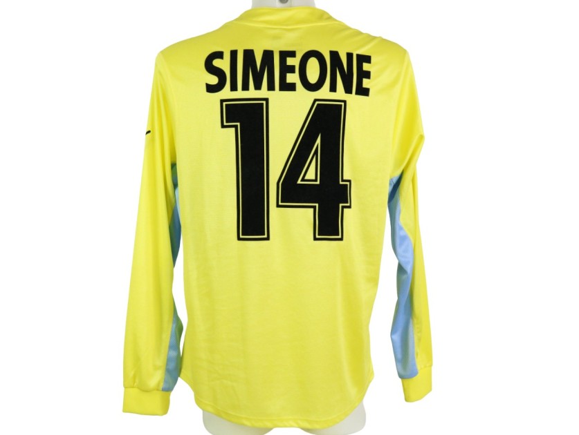 Simeone's Lazio Match Shirt, 2001/02