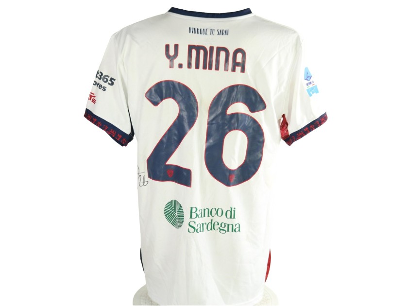 Maglia Mina Unwashed Sassuolo vs Cagliari, 2026 - Autografata