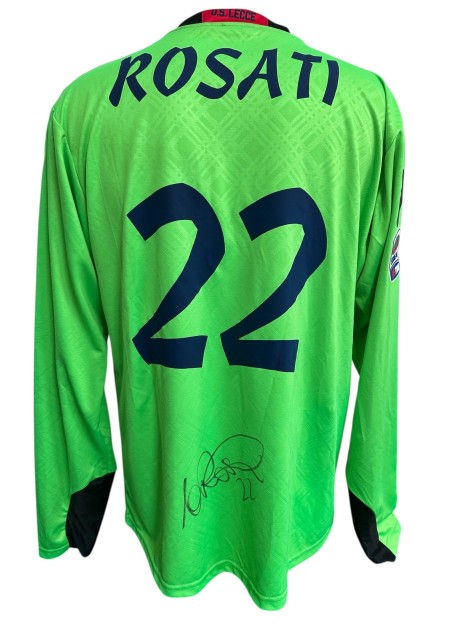 Rosati's Lecce Signed Match-Worn Shirt, 2010/11