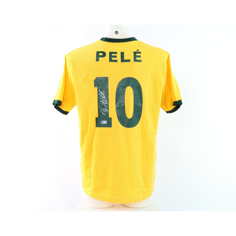 Pele's Brazil Signed Replica Shirt