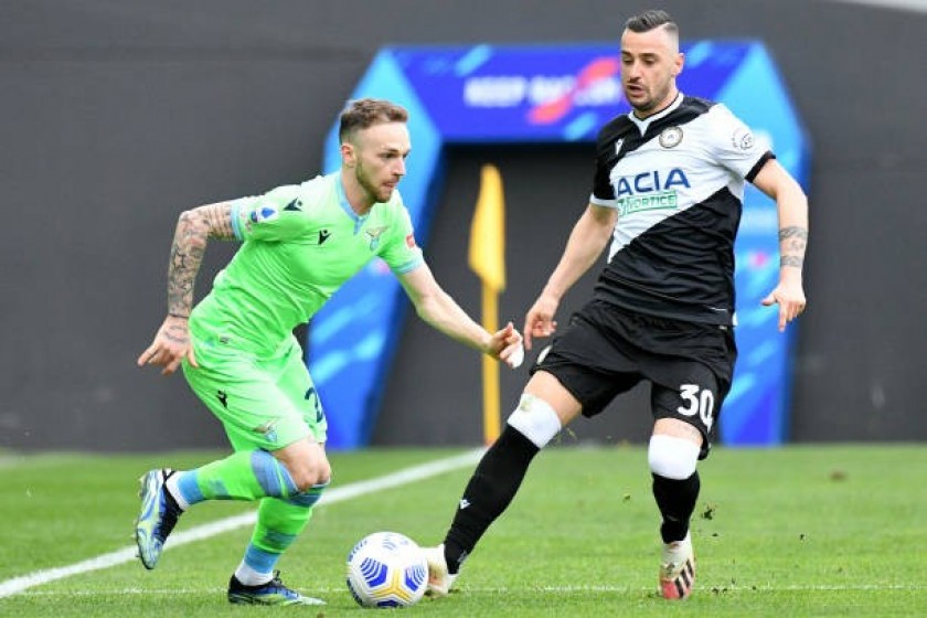 Lazzari's Lazio Match Shirt, 2020/21 - Keep Racism Out