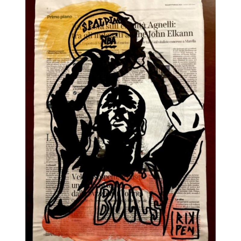 Michael Jordan: Unique Work on RikPen's Newspaper