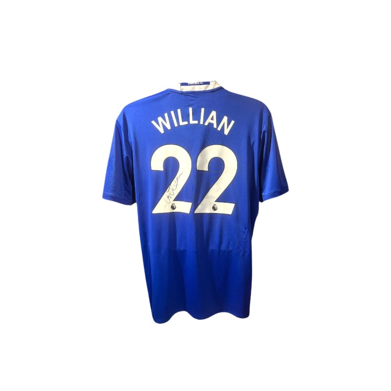 Willian's Chelsea 2017/18 Signed Official Shirt