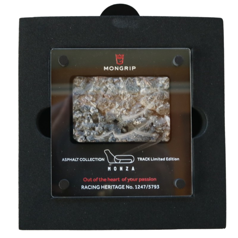 Relic with an Authentic Piece of Asphalt from the Autodromo Nazionale Monza, 2024 – Signed by Hamilton