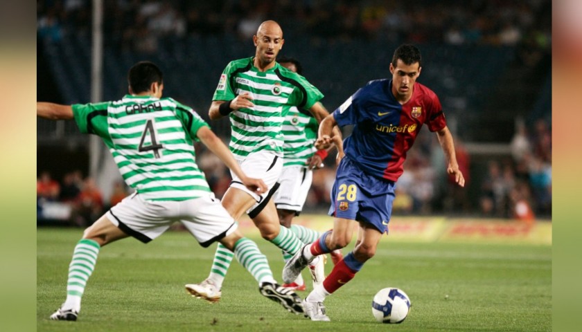 Busquets' Barcelona Match Shirt, Liga 2008/09