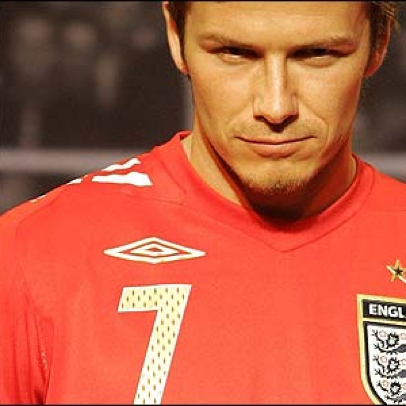 Signed David Beckham No.7 England Shirt