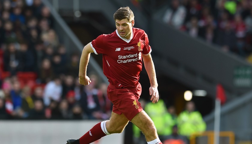 Steven Gerrard Signed Liverpool FC 125 Home Shirt