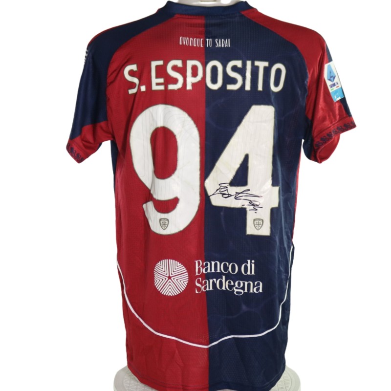 Esposito's Signed Unwashed Shirt, Cagliari vs Cremonese 2026