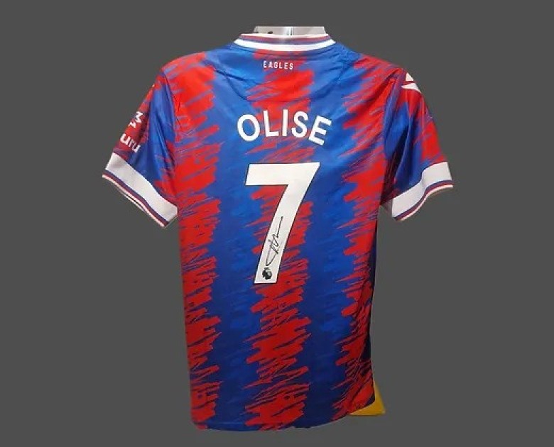 Michael Olise's Crystal Palace 2023/24 Signed and Framed Shirt