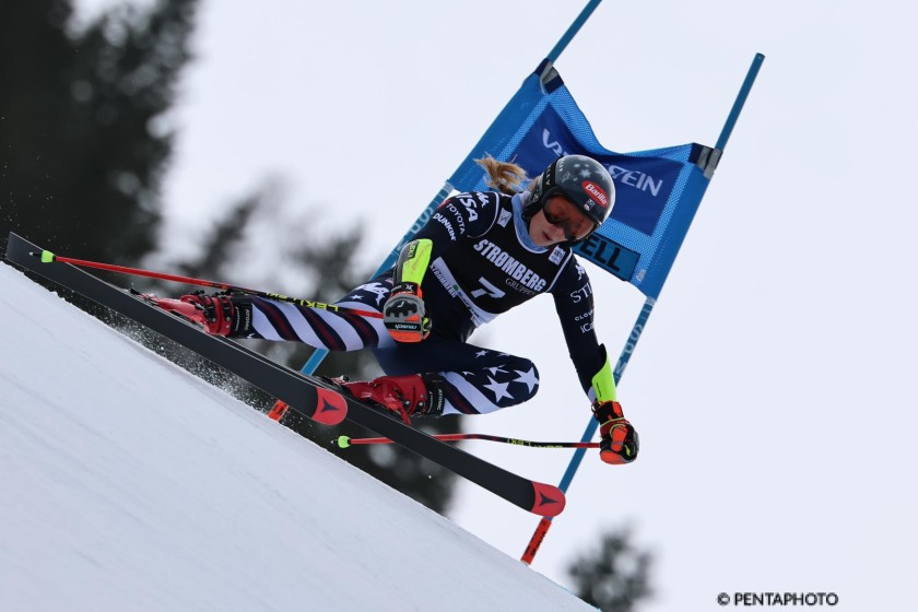 Mikaela Shiffrin's Customized Helmet, Women's Ski World Cup 