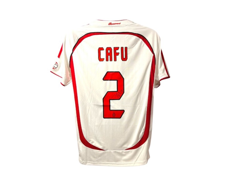 Cafu's AC Milan 2006/07 Champions League Signed Replica Shirt