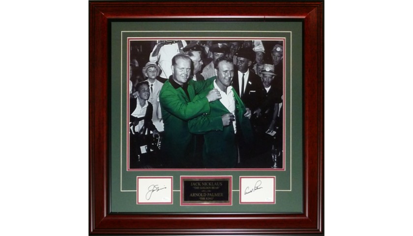 Jack Nicklaus and Arnold Palmer Signed Framed Photo