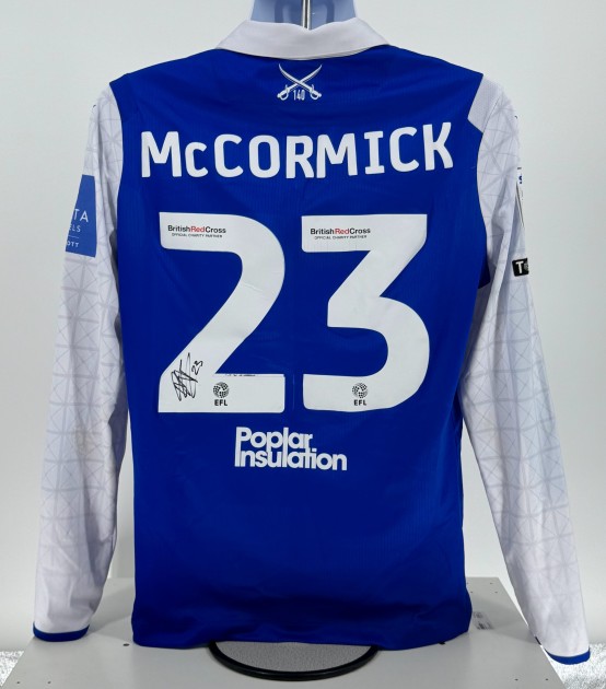 Maglia firmata del Bristol Rovers EFL Sky Bet League One di Luke McCormick, contro il Peterborough