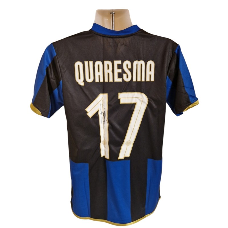 Ricardo Quaresma's Inter Milan 2008/09 Signed Replica Shirt 