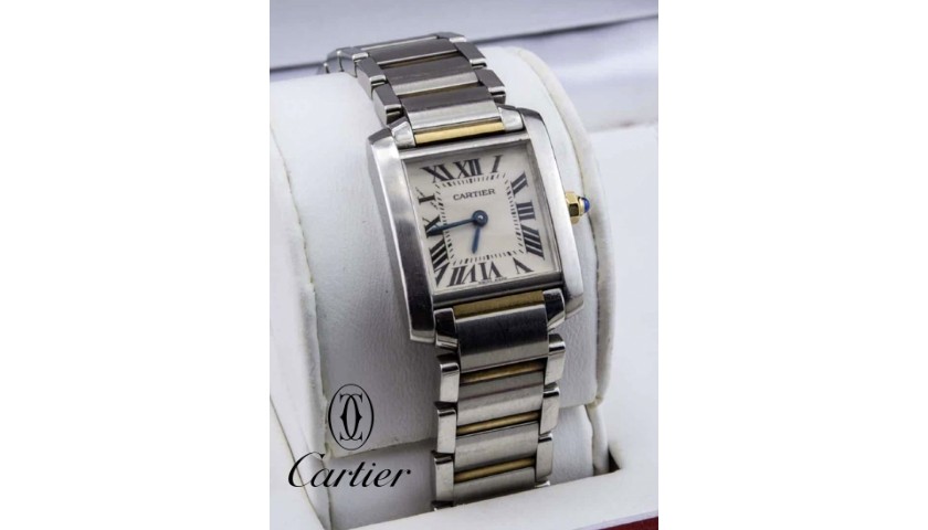 Cartier Stainless Steel Tank Watch