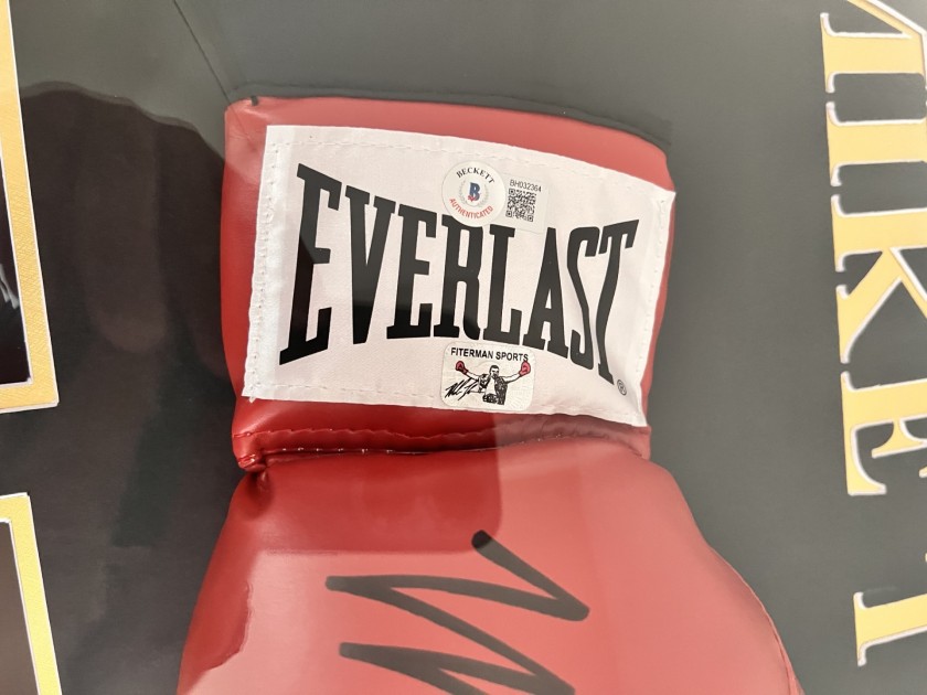 Mike Tyson Signed Everlast Black Boxing Glove (Fiterman Sports Hologra –