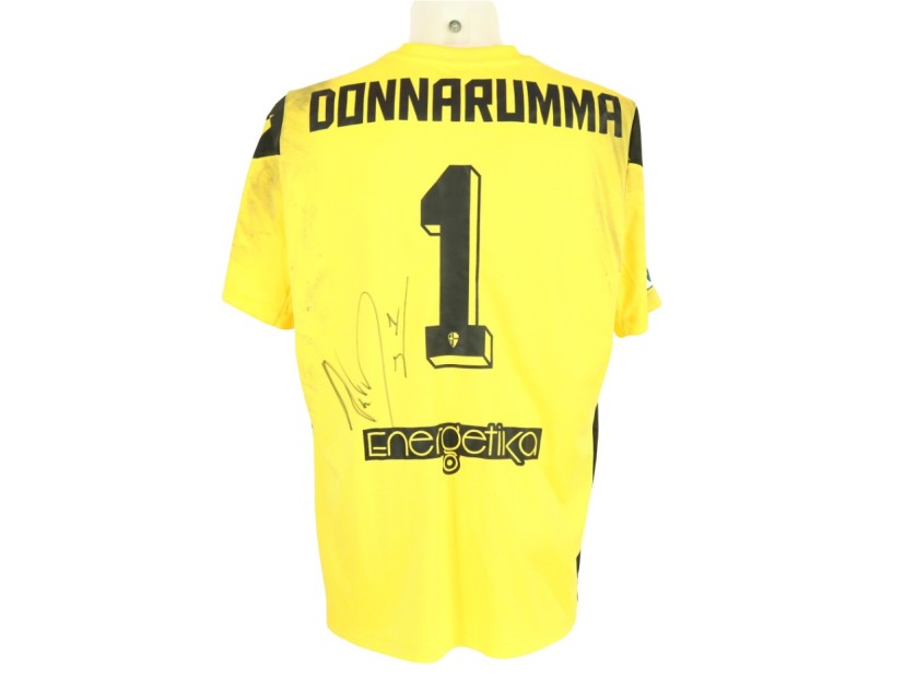 Donnarumma's unwashed Signed Shirt, Lumezzane vs Padova Shirt 2024 