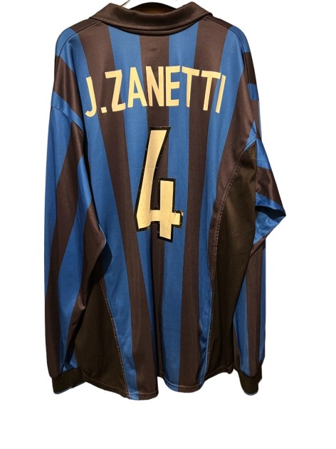 Zanetti's Inter Worn Shirt, 1998/99