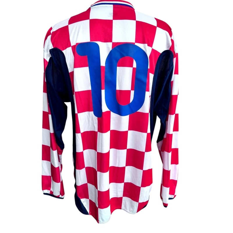 Niko Kovac's Croatia Match-Worn Shirt, 2000/01