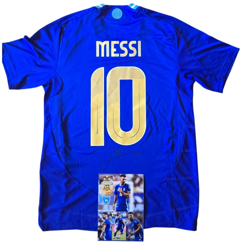 Maglia Gara Messi Argentina vs Guatemala, 2024 - Autografata