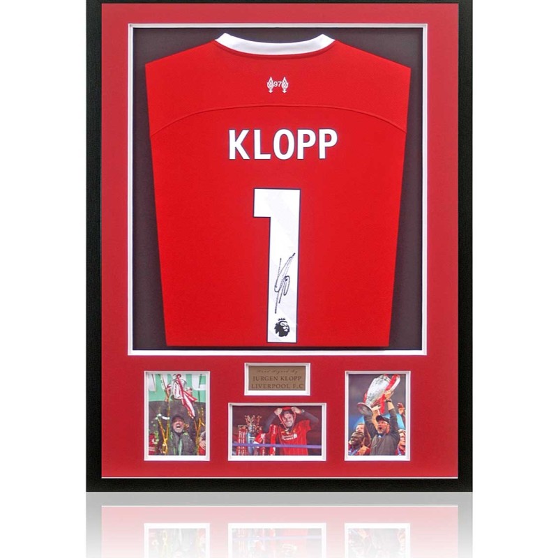 Jurgen Klopp's Liverpool Signed and Framed Shirt 