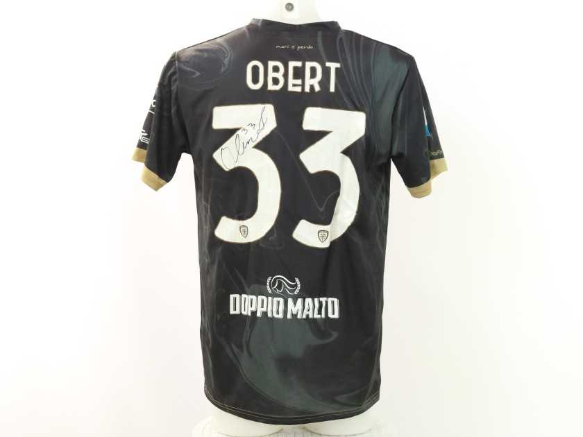 Maglia Obert Monza vs Cagliari Unwashed, 2025 - Autografata