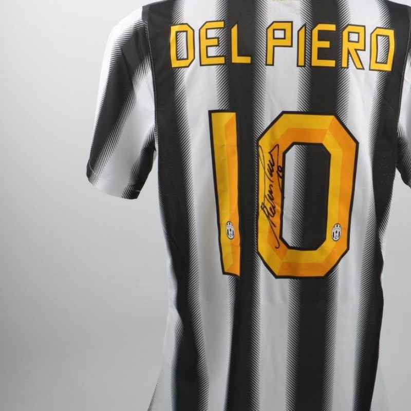 Official replica Del Piero Juventus shirt, Serie A 11/12 - signed