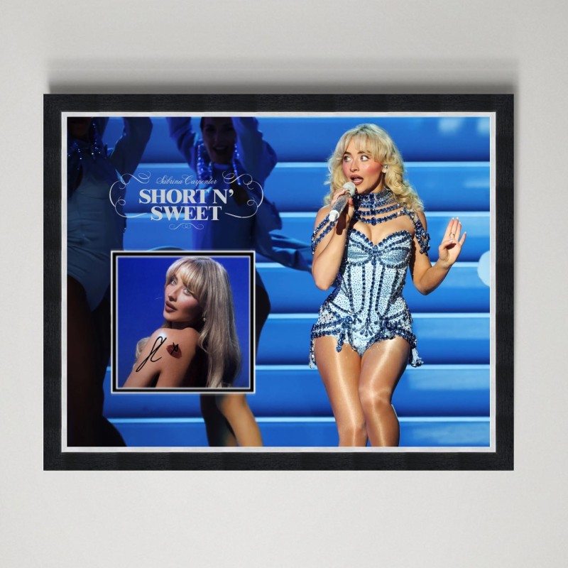 Sabrina Carpenter Signed Display
