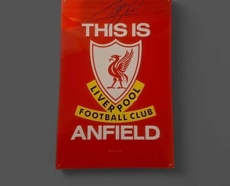 Jurgen Klopp Signed Liverpool Tunnel Sign