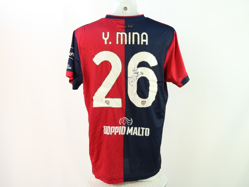 Maglia Mina Unwashed, Udinese vs Cagliari 2024 - Autografata