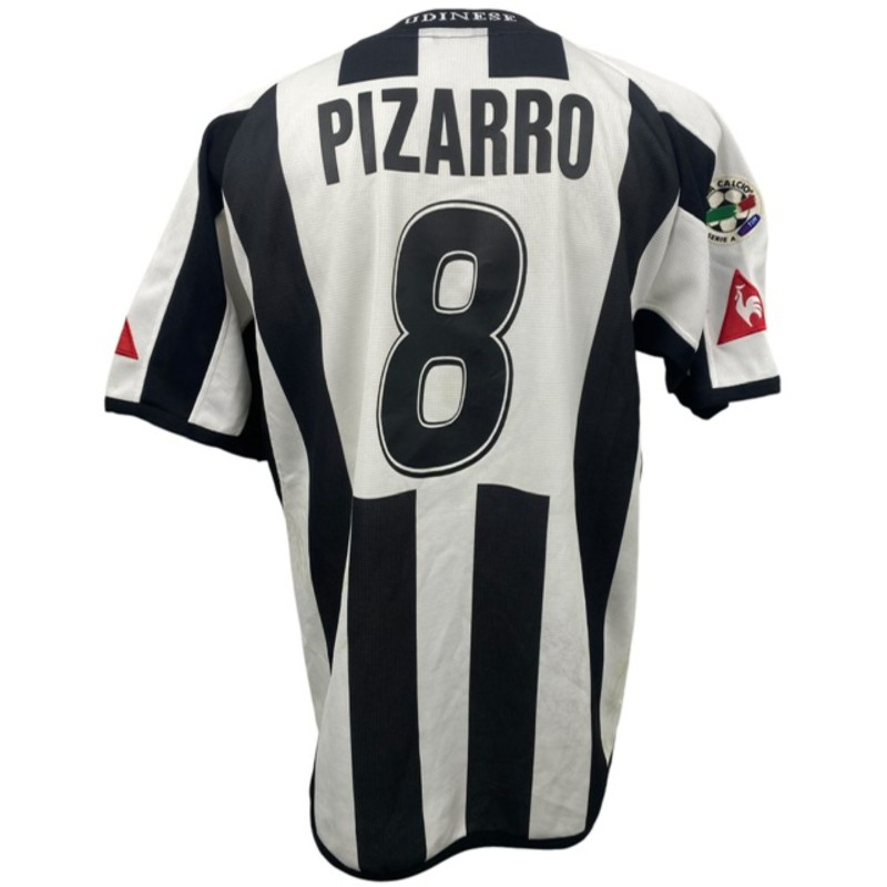 Pizarro's Match-Worn Shirt Udinese vs Milan 2004