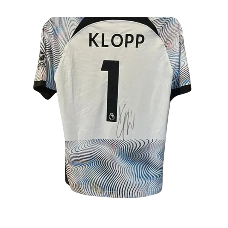 Jurgen Klopp's Liverpool 2022/23 Signed and Framed Away Shirt 
