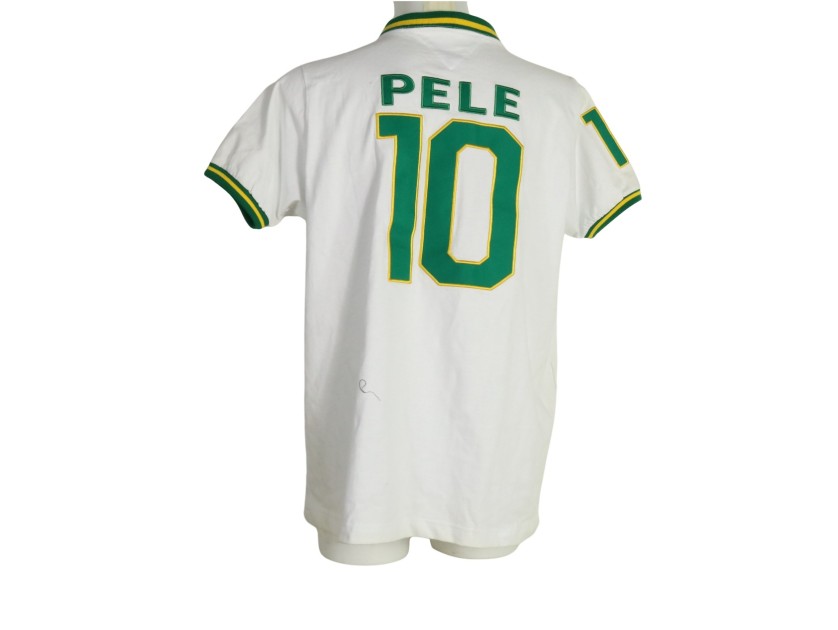 Pele's New York Cosmos "Pelegacy" Signed Replica Shirt