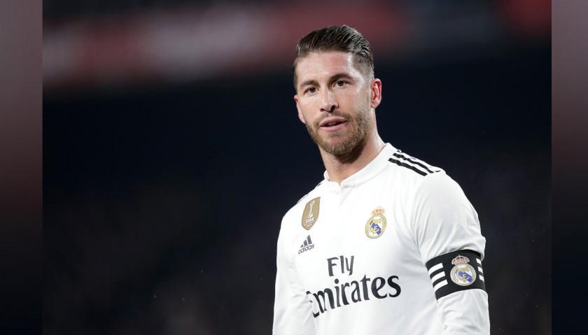 Sergio Ramos' Official Real Madrid Signed Shirt, 2018/19