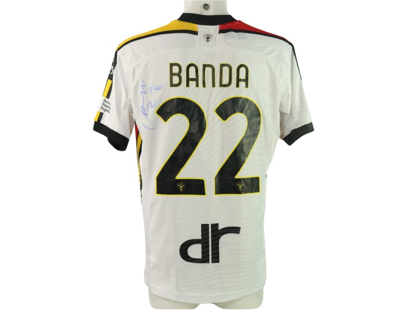 Banda's Signed Unwashed Shirt, Bologna vs Lecce 2024