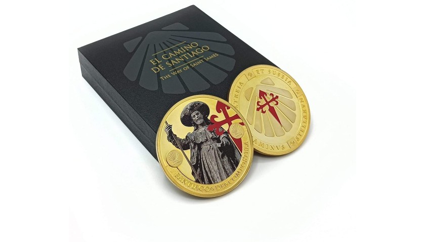 "El Camino de Santiago" Gold Plated Commemorative Coin 