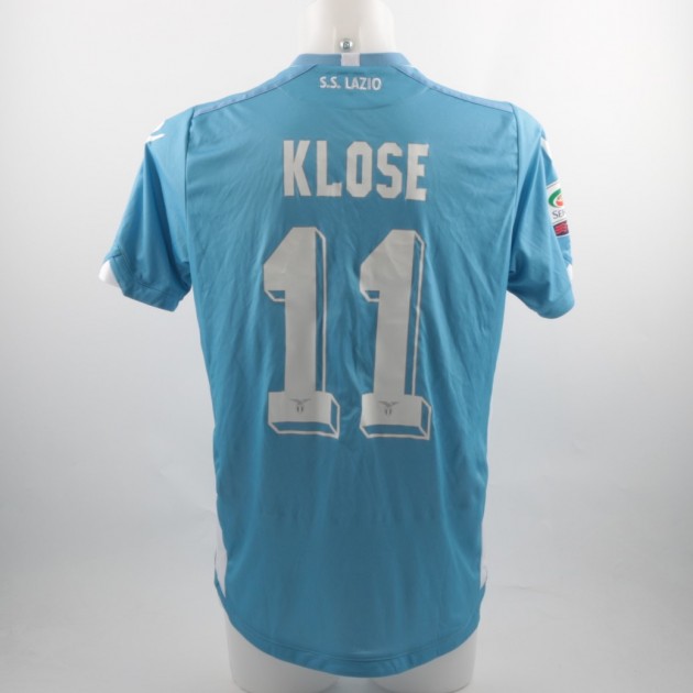 Klose Lazio shirt, issued/worn Serie A 2015/2016