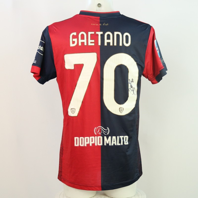 Maglia Gaetano Unwashed, Parma vs Cagliari 2024 - Autografata