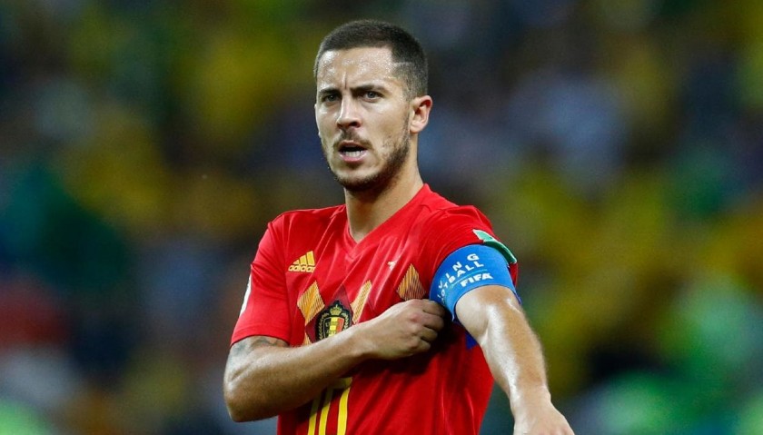 Official Belgium 2019 Shirt Signed by Hazard