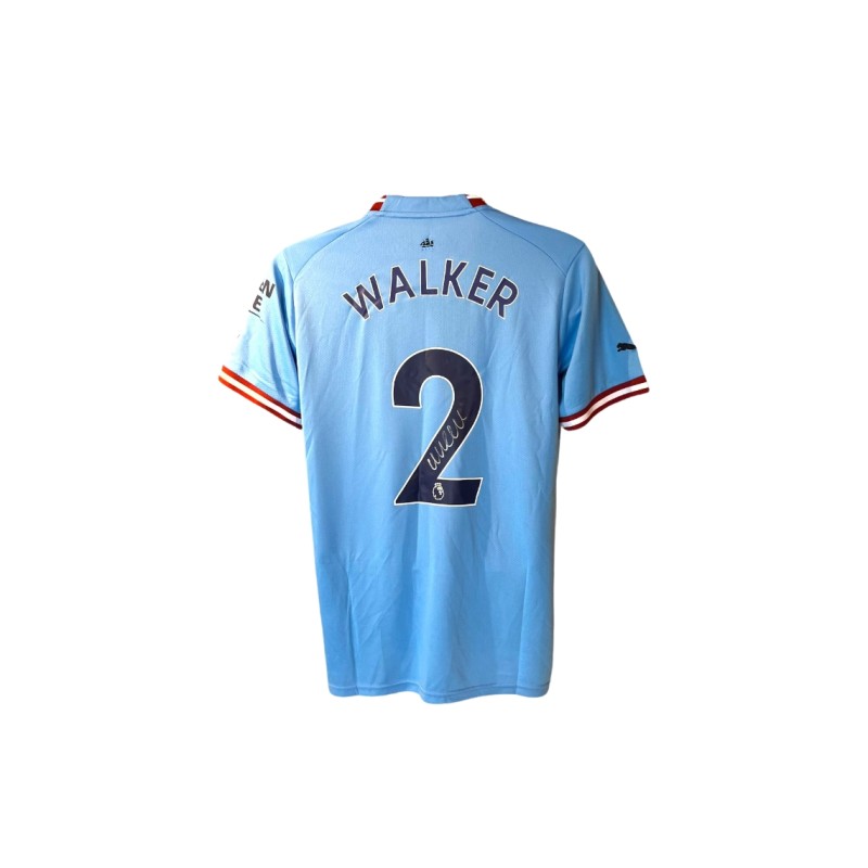 Maglia replica firmata di Kyle Walker per il Manchester City 2022/23