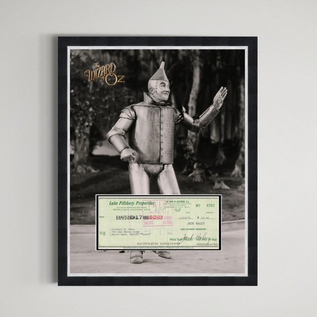 Jack Haley Signed Wizard of Oz Display